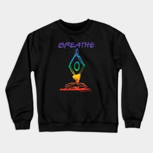 Breathe Yoga Pose Crewneck Sweatshirt